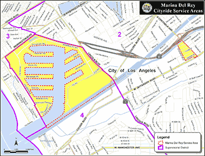 image of map for unincorporated Marina Del Rey