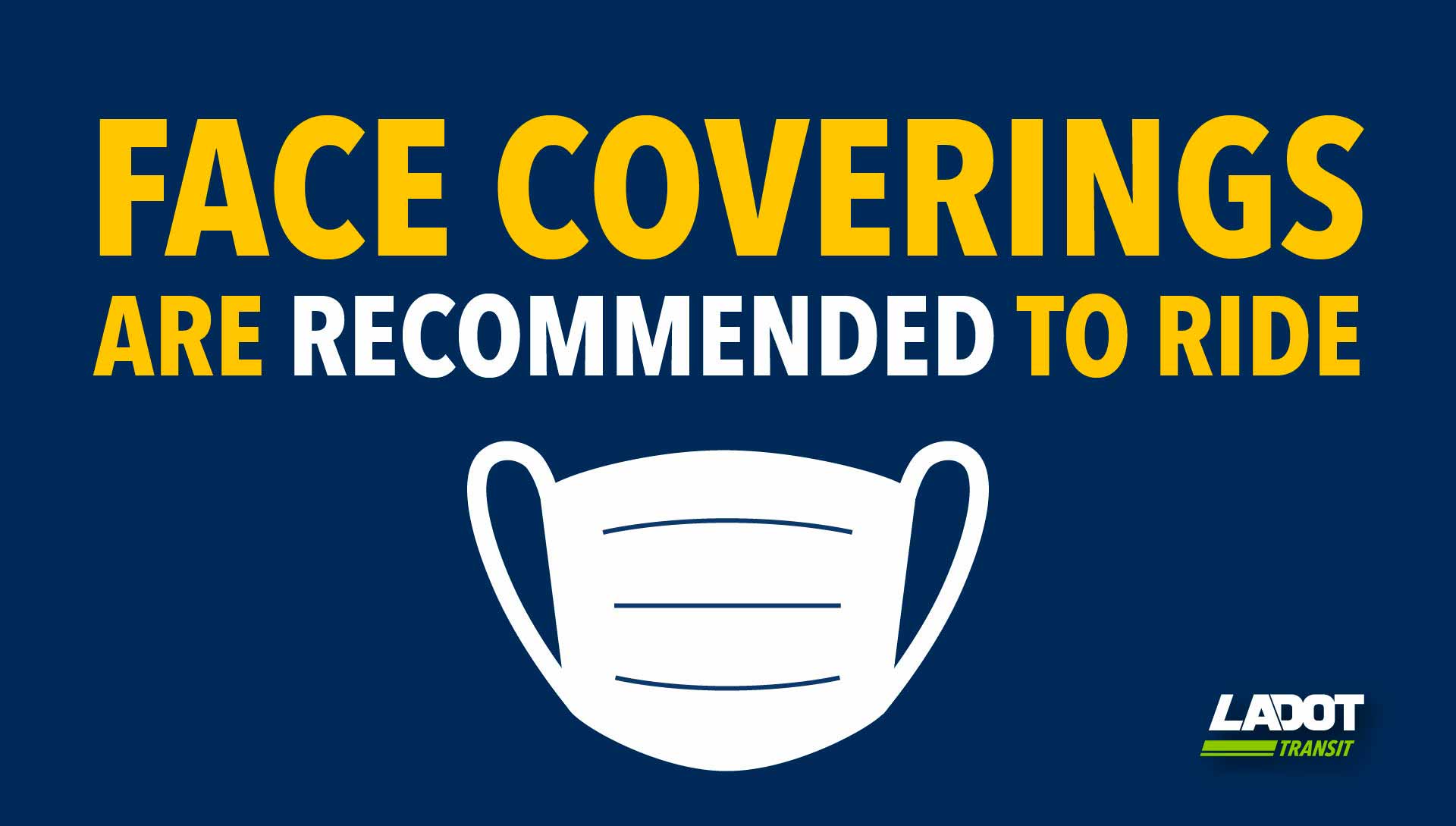 Face coverings are recommended to ride.