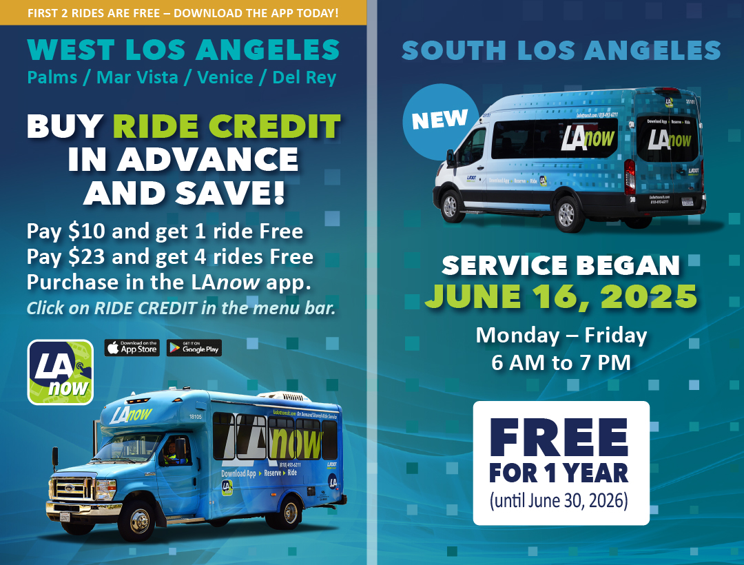 LAnow —&nbsp;On-Demand Shared Ride Service