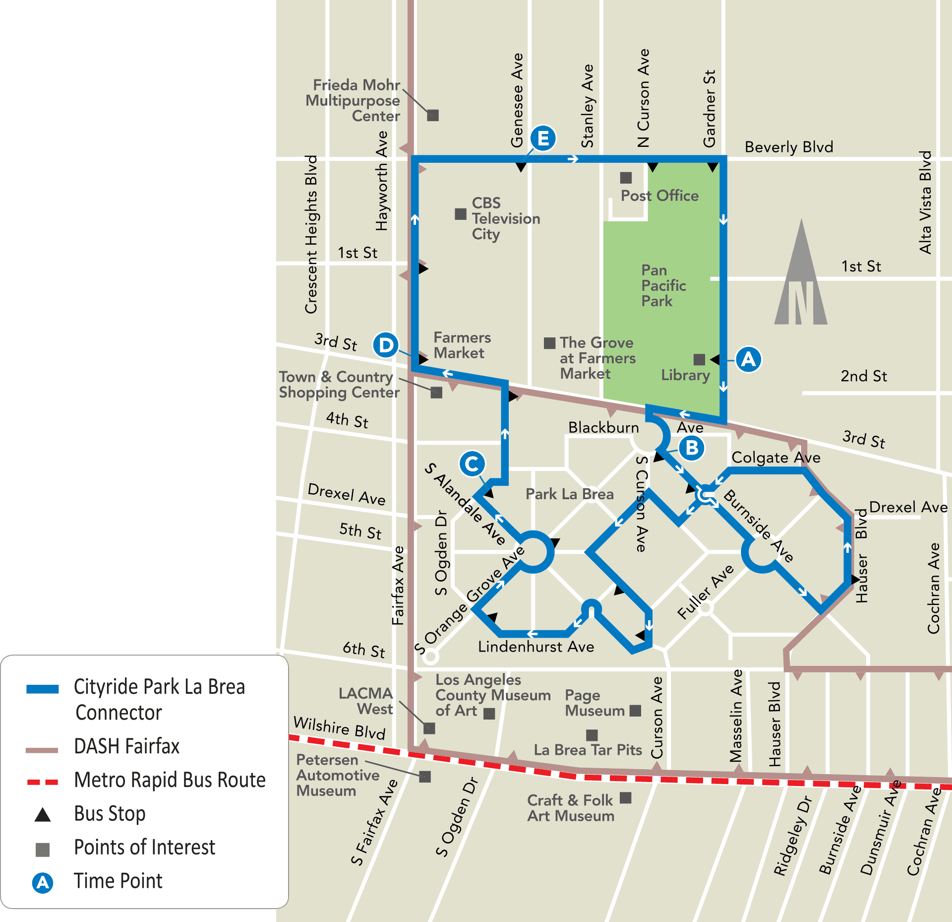 Park La Brea Map